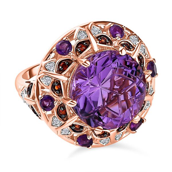GP Trionfo Kollektion- AA Rose De France Amethyst und Multi-Edelstein-Ring - 9,71 ct. image number 0