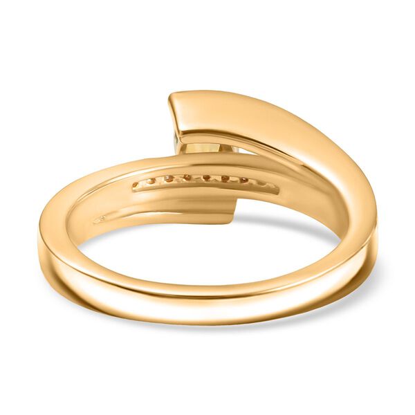 AA Natürlicher goldener Tansanit und Zirkon Ring - 0,53 ct. image number 5