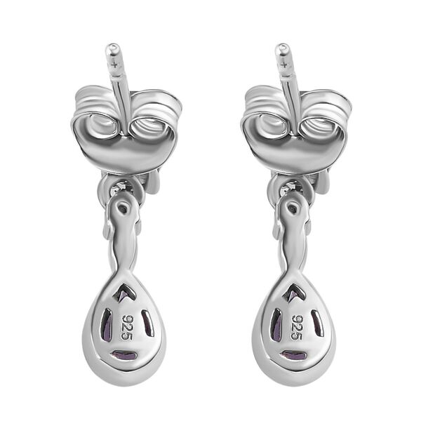 Tansanit und Zirkon Ohrh&auml;nger - 0,86 ct. image number 5