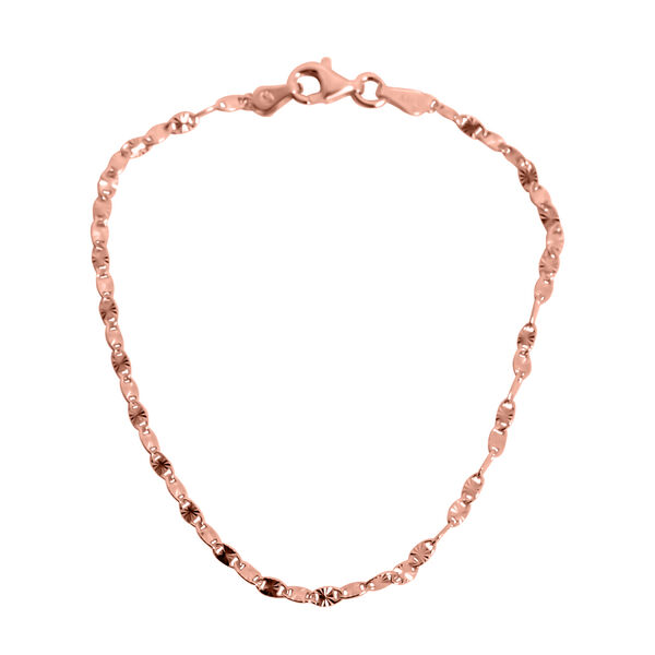 Valentino 19cm Armband, 925 Silber ros&eacute;vergoldet