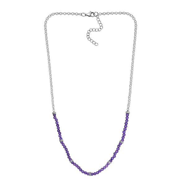 Afrikanische Amethyst Halskette, 45 cm  20 ct. image number 3