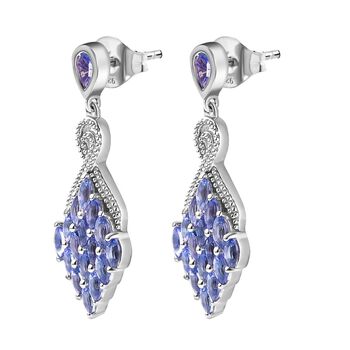 Tansanit Ohrringe - 3,20 ct.