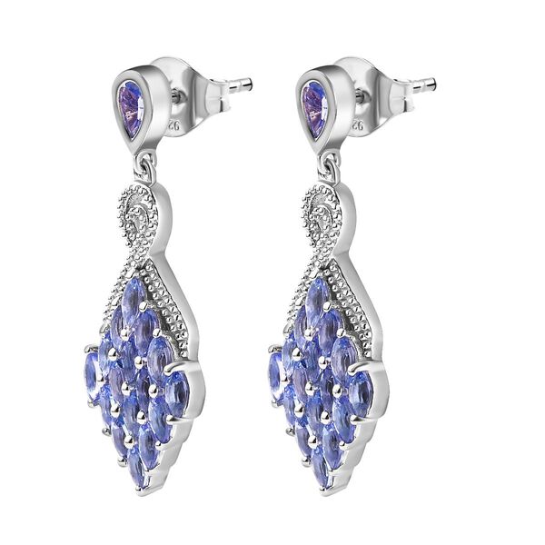 Tansanit Ohrringe - 3,20 ct. image number 3