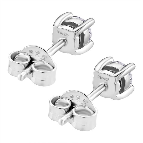 RADIANTA GRA zertifiziert Moissanit (D-VVS) Ohrringe 925 Silber rhodiniert ca. 0.48 ct image number 5