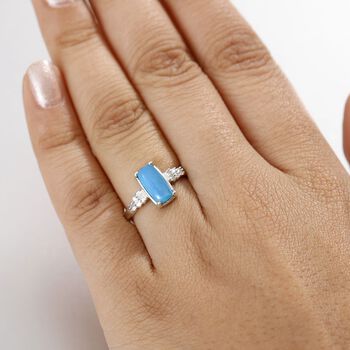 AA Sleeping Beauty T&uuml;rkis und Diamant Ring - 1,67 ct.