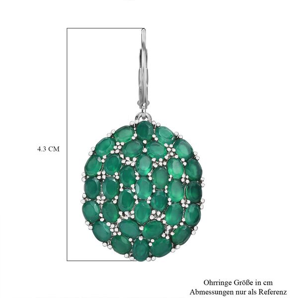 Verde Onyx Ohrringe Edelstahl ca. 10.23 ct image number 5