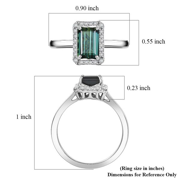 Rhapsody AAAA Pirineu Lagoon Tourmaline, Wei&szlig;er Diamant Ring 950 Platin (Gr&ouml;&szlig;e 20.00) ca. 2,51 ct image number 5