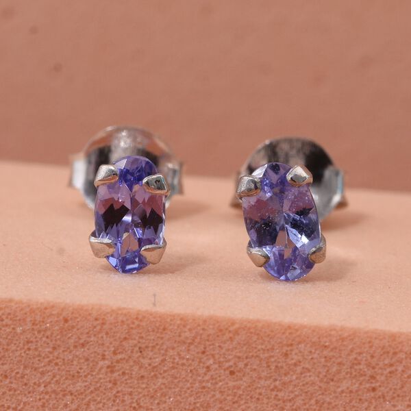 Tansanit Ohrringe, 925 Silber rhodiniert - 0,44 ct. image number 1