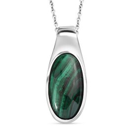 AAA Malachit Anhänger mit 50cm Kette - 10,50 ct.