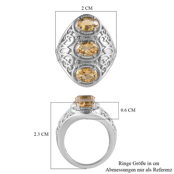 Citrin Siegelring - 2,20 ct. image number 6