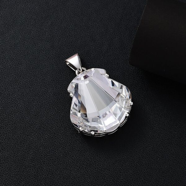 J Francis gefertigt mit SWAROVSKI- Weißer Swarovski Kristall Anhänger image number 3