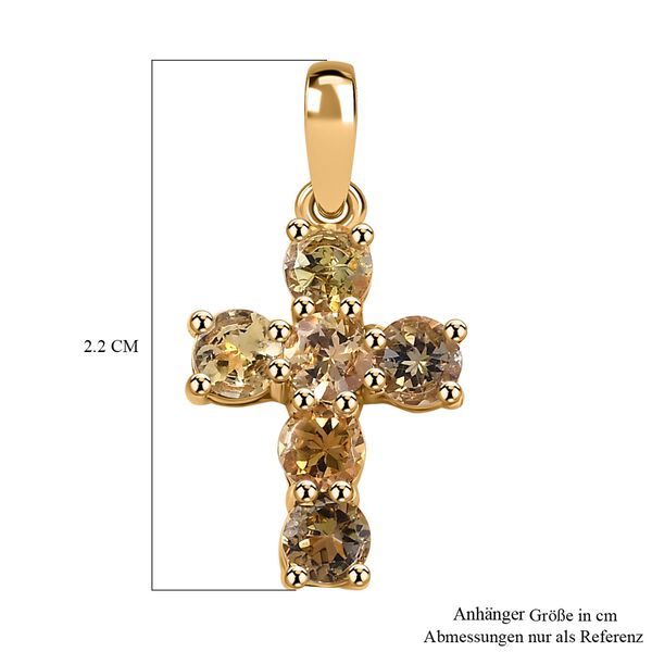 AA Nat&uuml;rlicher goldener Tansanit-Anh&auml;nger - 1,03 ct. image number 5