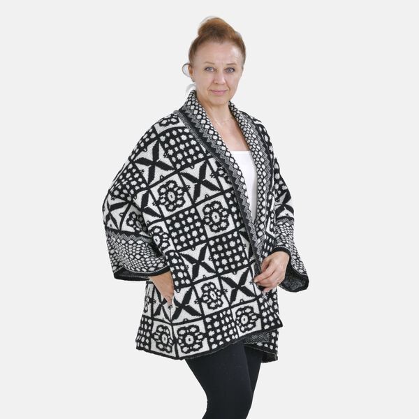 Oversized Cardigan Damen, Schwarz image number 2