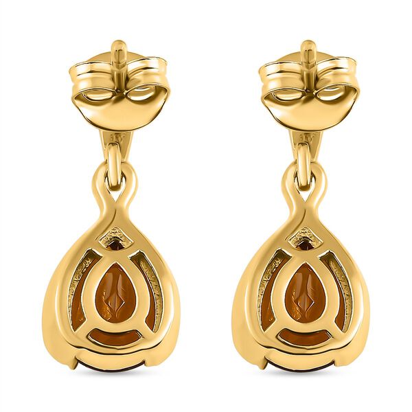 Champagner Triplett Quarz-Ohrh&auml;nger - 3,65 ct. image number 5