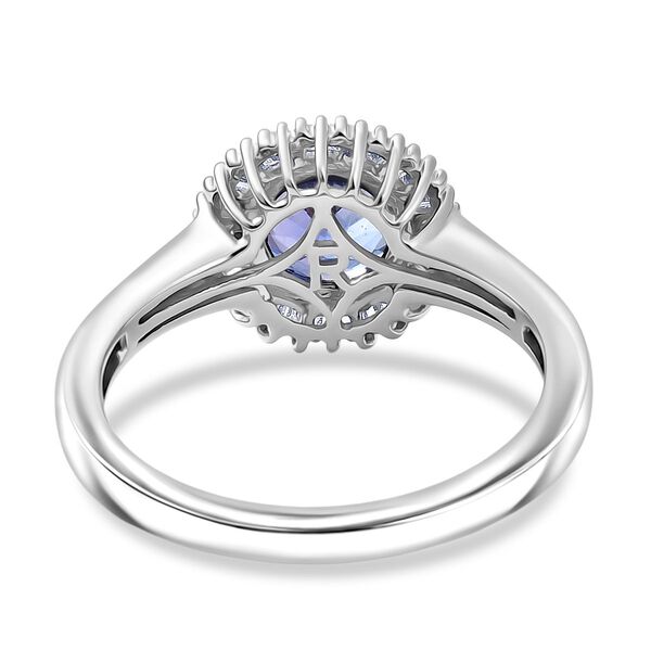 RHAPSODY AAAA Tansanit und VS Diamant Ring in 950 Platin - 1 ct. image number 5