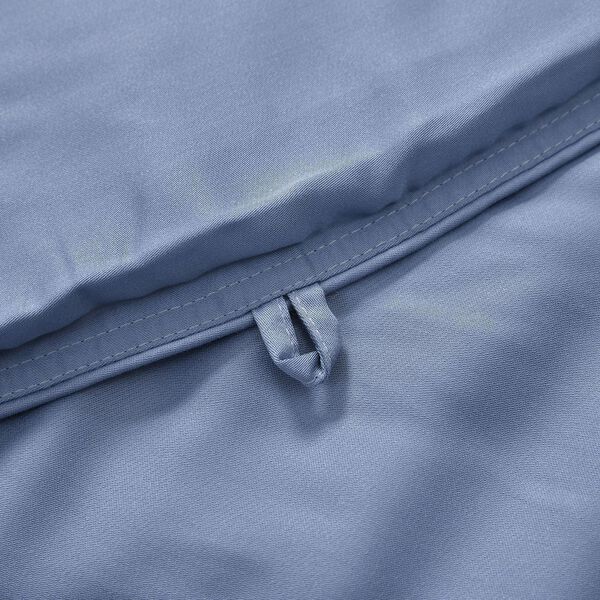 Serenity Night - 100% Bambus-Steppdecke mit Bambusf&uuml;llung und 2er-Set Bambus-Kissenbez&uuml;ge Blau image number 8