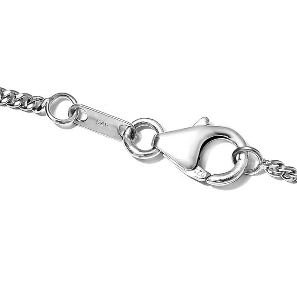 Masoala Saphir-Halskette, 45 cm, 925 Silber platiniert, 24,01 ct. image number 5