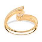 Moissanit Ring, 925 Silber Gelbgold Vermeil - 1,10 ct. image number 3