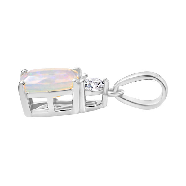 D'Joy AA nat&uuml;rliches, &auml;thiopisches Welo Opal und Zirkon Schmuckset, 925 Silber rhodiniert - 2,13 ct. image number 8