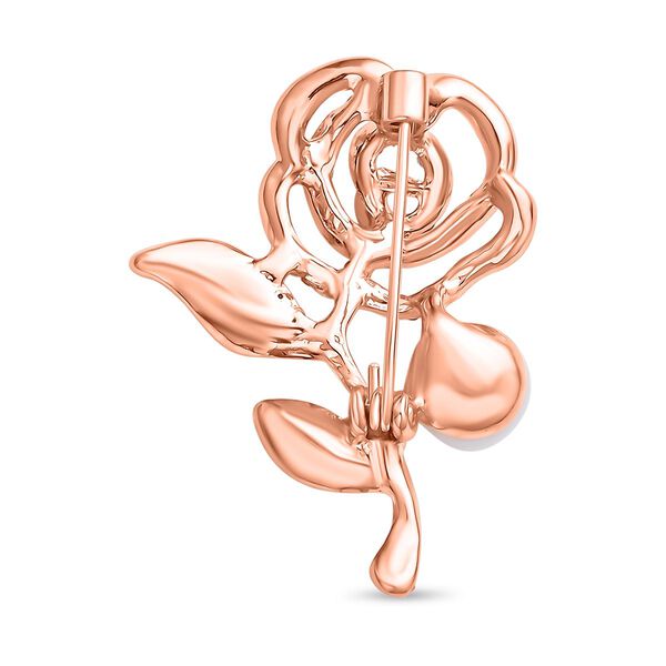 3er Set, Wei&szlig;e S&uuml;&szlig;wasserzucht Perlen Broschen, Schmetterling image number 8