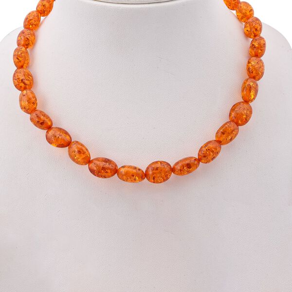 Synthetische Bernstein-Halskette, 45cm image number 2
