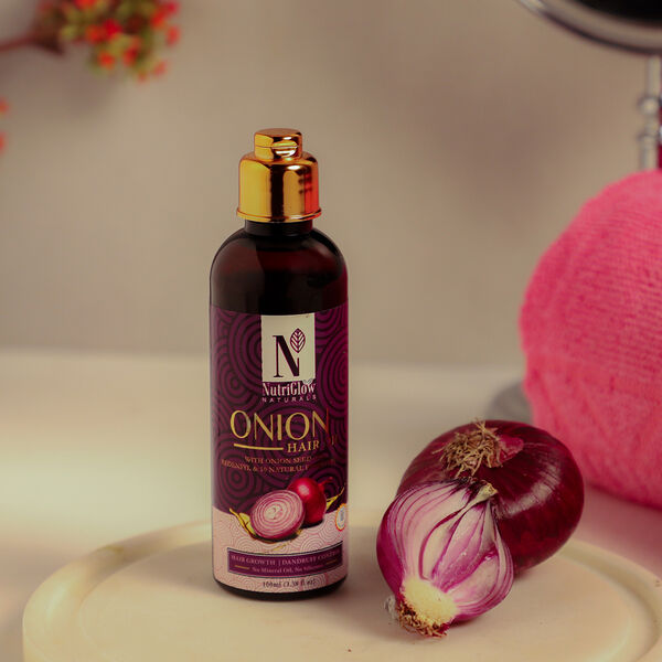 NutriGlow - natürliches Zwiebel-Haaröl, Haarausfall-Kontrolle & Nachwachsen, 100ml image number 2