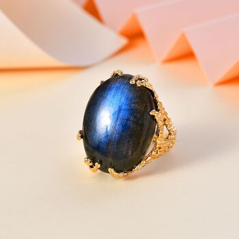 AAA Labradorit Ring - 31,49 ct.