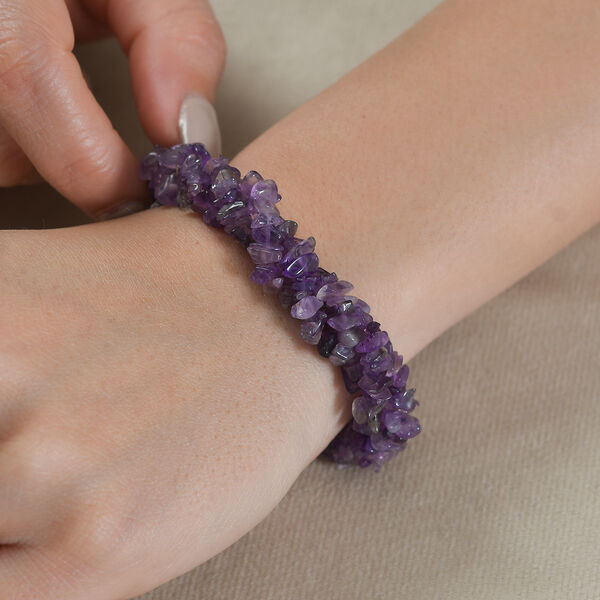 Afrikanisches Amethyst Armband, 19 cm - 120 ct. image number 2