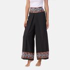 LA MAREY - bedruckte Sommerhose, schwarz, 38-42