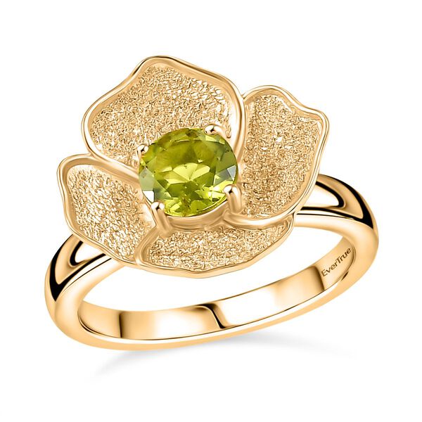 D'Joy Peridot Ring Nickelfreies Messing (Größe 20.00) ca. 0,87 ct image number 4