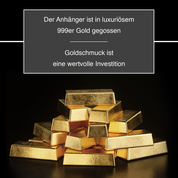 Drachen 1,21 Gramm Anh&auml;nger in 999 Gold image number 3