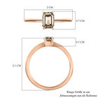 Natürlicher Champagner Diamant-Ring, I1 SGL zertifiziert, 585 Roségold  ca. 0,50 ct image number 6