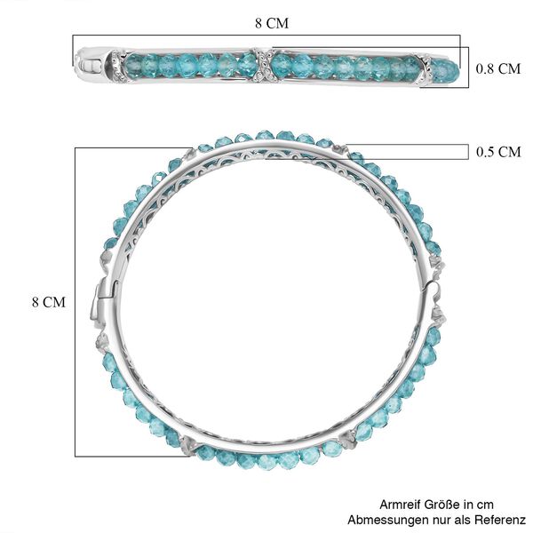 Apatit Armreif, 19 cm - 24,01 ct. image number 6
