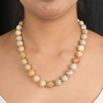 EverTrue mehrfarbige fossile Koralle 45cm Halskette - 350 ct.