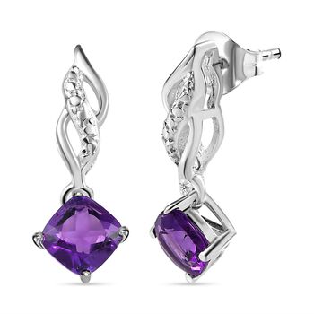 Afrikanische Amethyst-Ohrh&auml;nger - 1 ct.