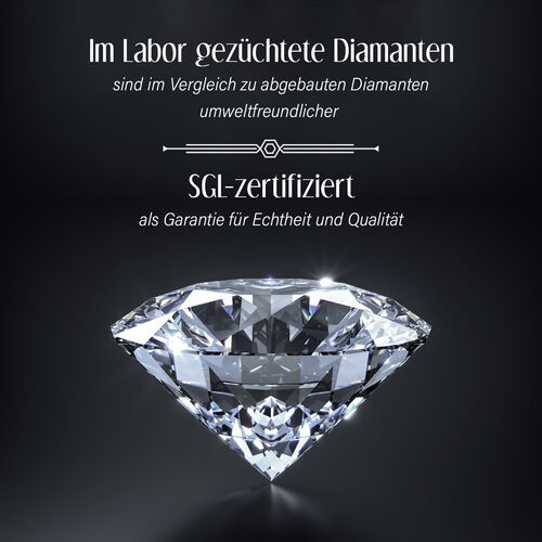 LUXURIANT DIAMOND- SGL zertifizierter VS-EF Labor Diamant Ring in 585 Weißgold - 3 ct. image number 9