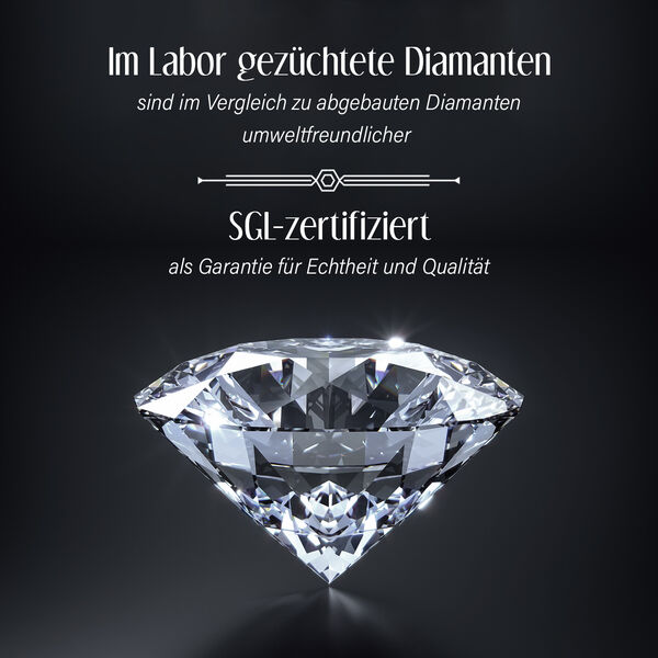 LUXURIANT SGL zertifizierter VS-EF Labor Diamant Ring in 585 Weißgold - 3 ct. image number 9