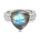 Labradorit Ring Edelstahl (Größe 21.00) ca. 6,98 ct