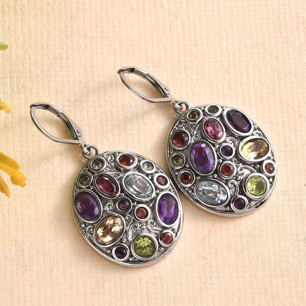 Multi-Edelstein Ohrringe - 6,17 ct. image number 2