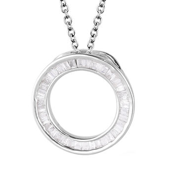 Diamant Anh&auml;nger mit 45+5cm Kette - 0,23 ct.