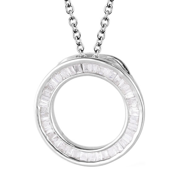 Diamant Anh&auml;nger mit 45+5cm Kette - 0,23 ct.