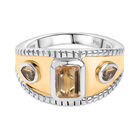Citrin Ring Messing (Größe 18.00) ca. 1,27 ct