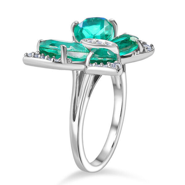 D'Joy Pfau Triplett Quarz und Zirkon Ring - 6,12 ct. image number 4