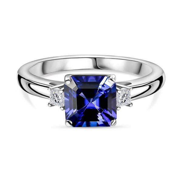 RHAPSODY AAAA Tansanit und VS Diamant Ring in 950 Platin - 1,93 ct. image number 0