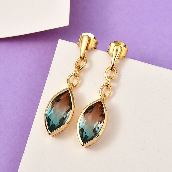 Aqua Terra Costa Quarz Ohrringe - 6,15 ct. image number 2