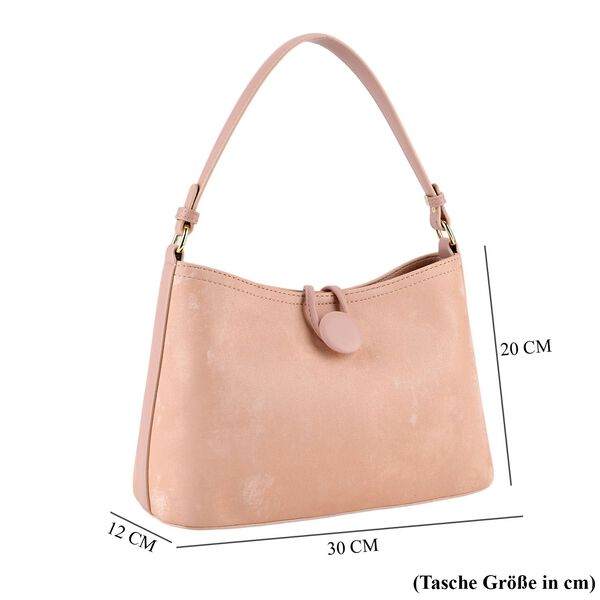 Crossbody Taschen Set 2 teilig mit Rei&szlig;verschlussfach und Innenfach 30 x 12 x 20 cm, Rosa image number 8