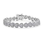 LUXURIANT DIAMOND - Lab Grown Diamant SI-GH Armband ca. 19 cm 925 Silber rhodiniert ca. 4.00 ct