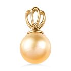 Iliana- AAA Goldene Südsee Perle Anhänger, (10-11mm), 750 Gold