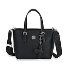 Crossbody Bag - Stilvoll und vielseitig mit großzügigem Stauraum und Designer-Anhänger in Kreuzform, 23x11x19 cm, Schwarz