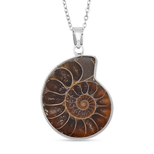 Ammonit Schmuckset ca. 50 cm Nickelfreies Messing ca. image number 0